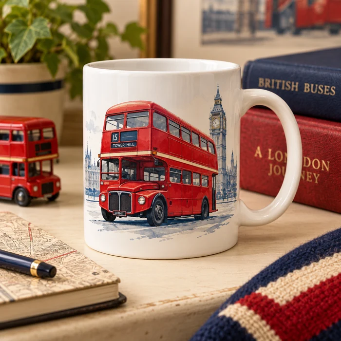Illustrative bus collecting scene
