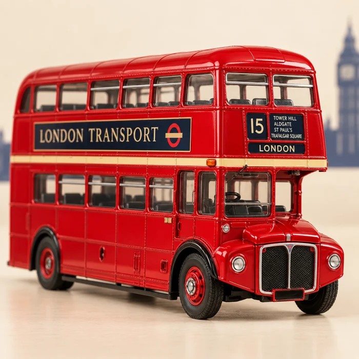 Illustrative bus collecting scene