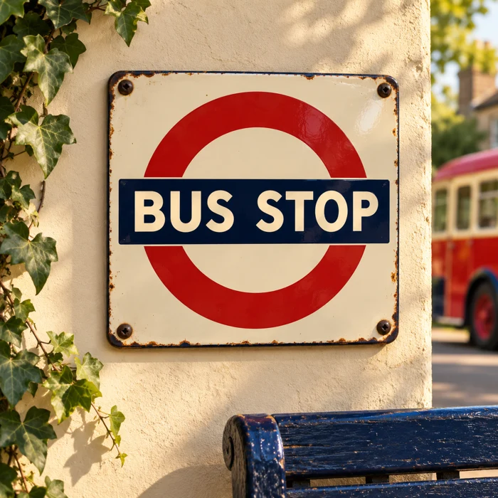 Illustrative bus collecting scene